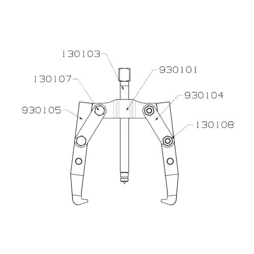 EXTRACTOR FORZA SERIE 9300 MECÁNICO DE 2 PATAS